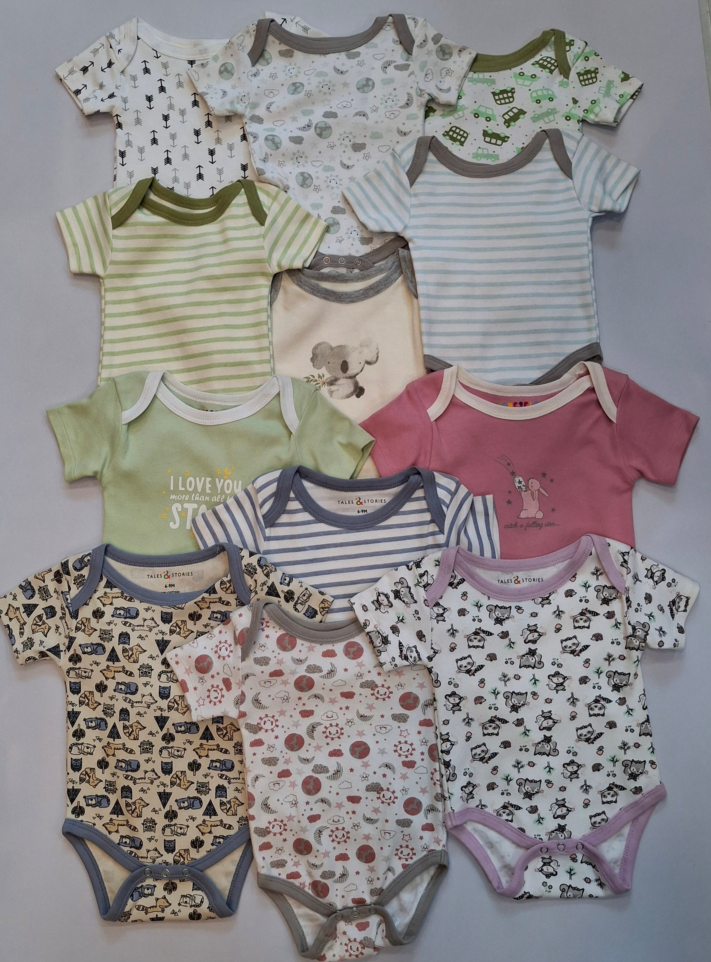 Baby Rompers Onesies | AL-3037 | 100% Organic Cotton - Soft Interlock - Oekotex Switzerland Certified |