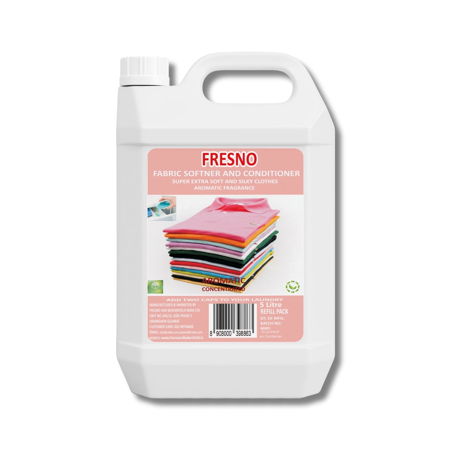 Fresno Fabric Conditioner | Silicon Softener – Superb Fragrance | 5000 ML