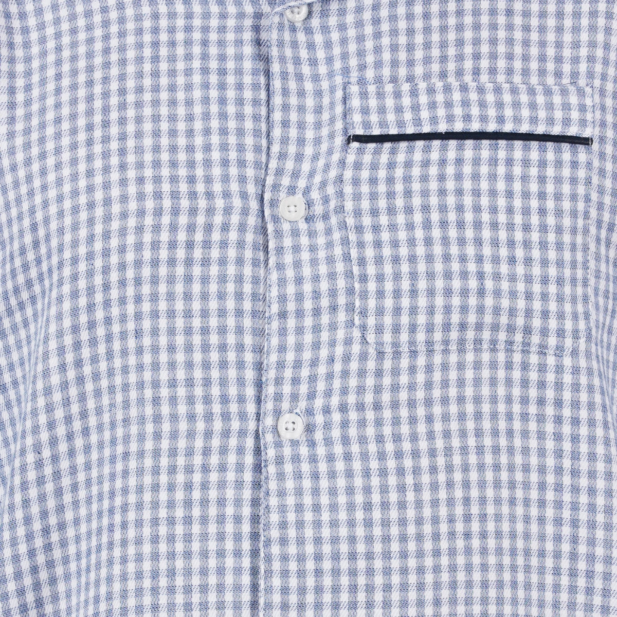 Men’s Cotton Woven Nightwear Set (Checkered Blue) | AR-1608