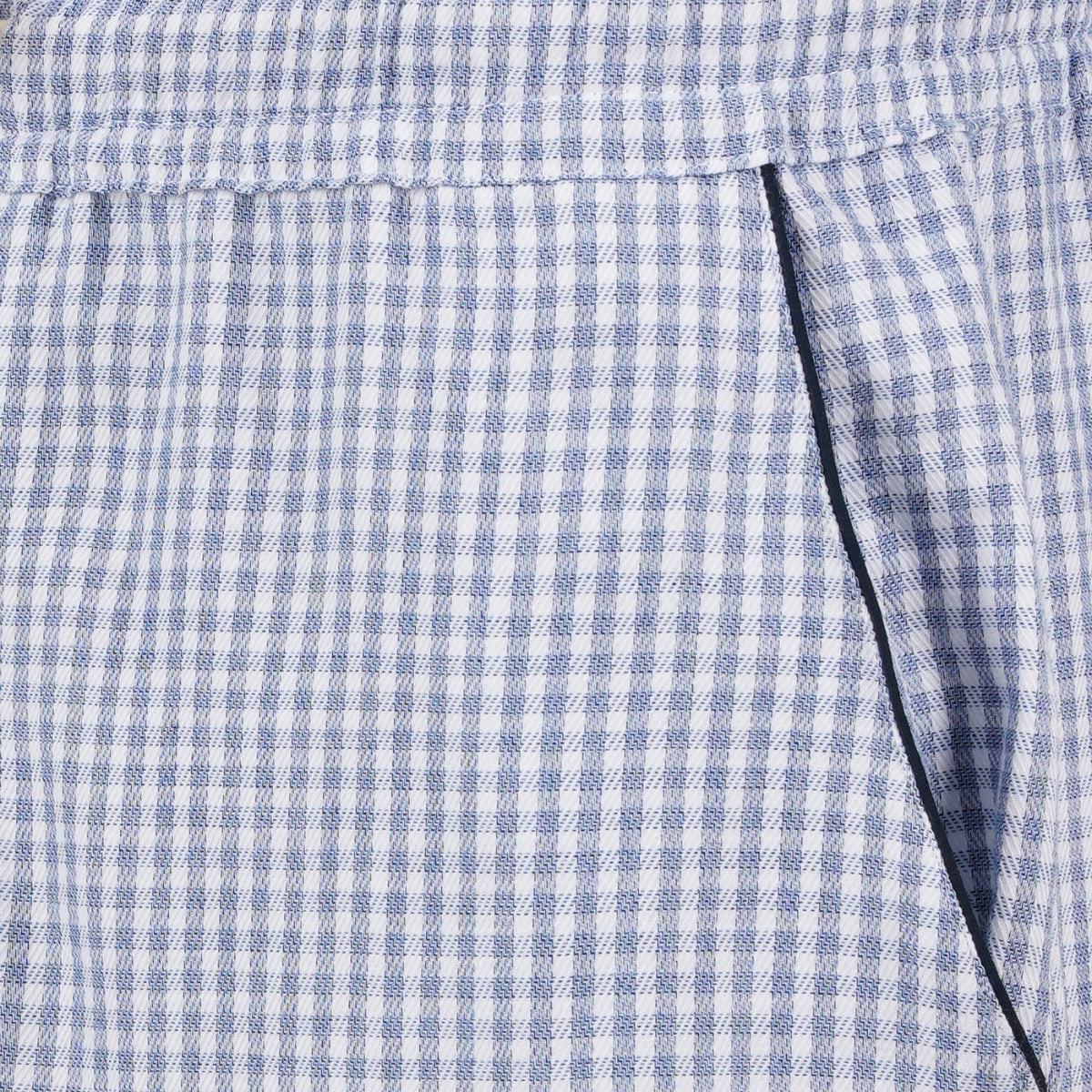 Men’s Cotton Woven Nightwear Set (Checkered Blue) | AR-1608