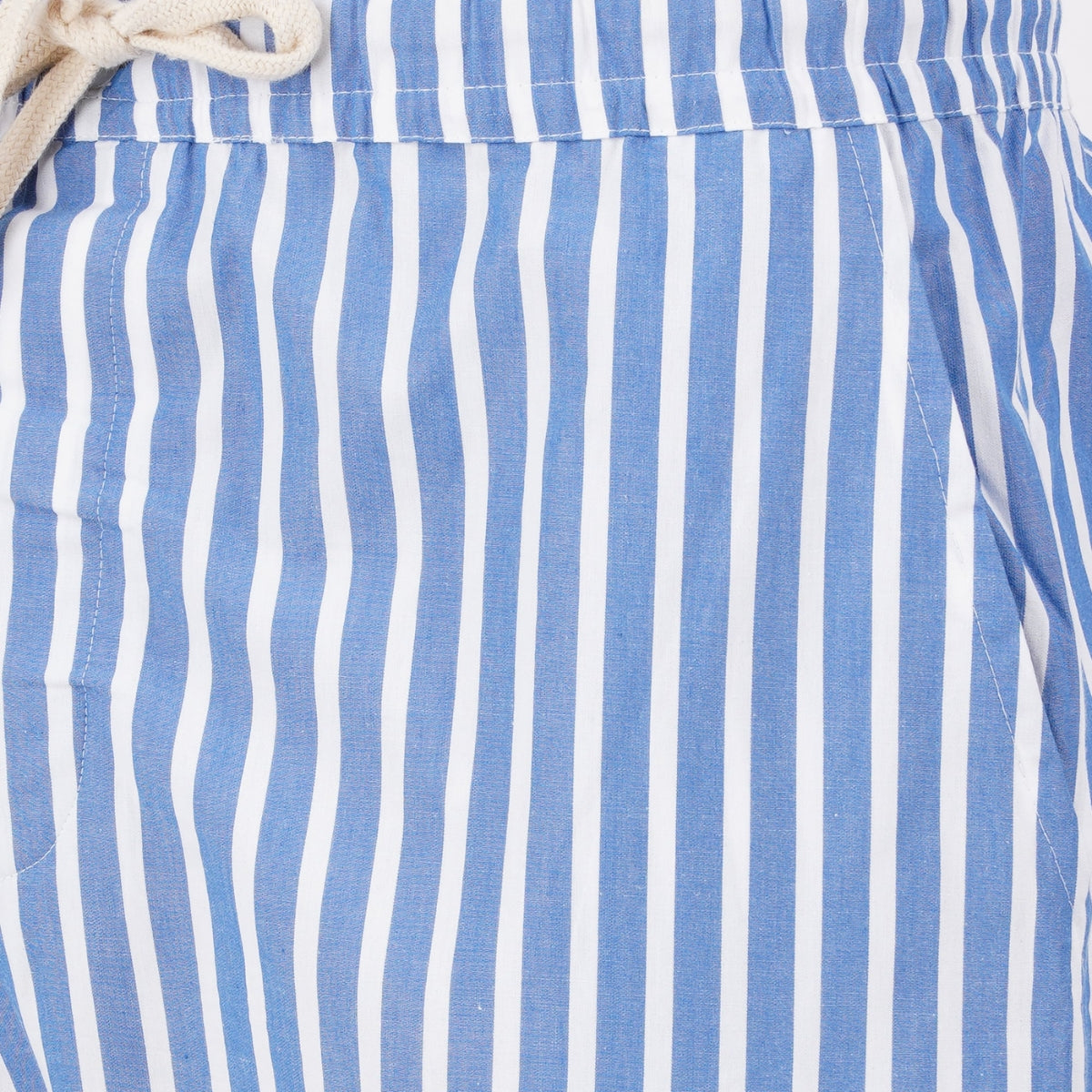 Men’s Cotton Nightwear Set (White & Blue) | AR-1607