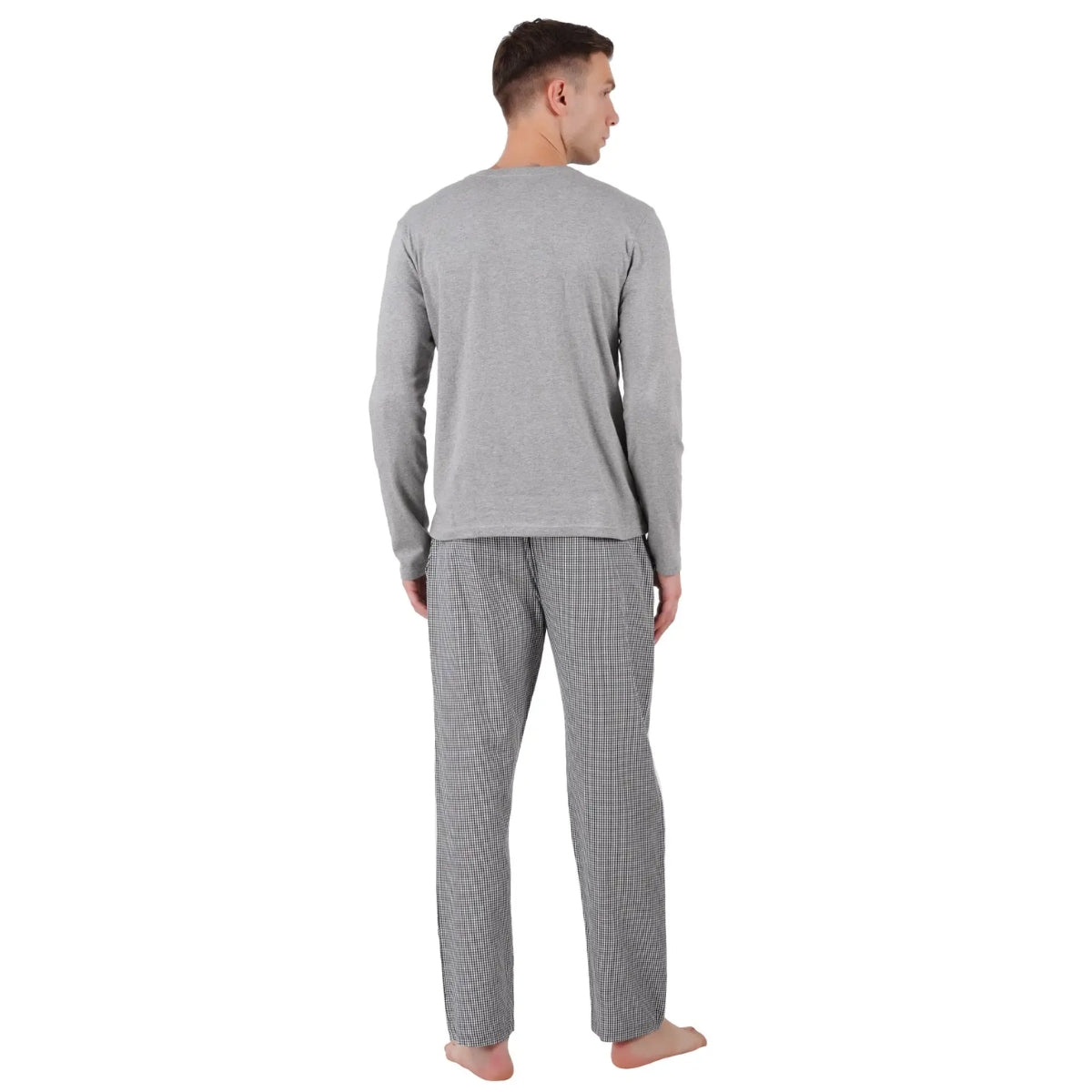 Men’s Cotton Knitted Nightwear (Goodnights in Grey) | AR-1601