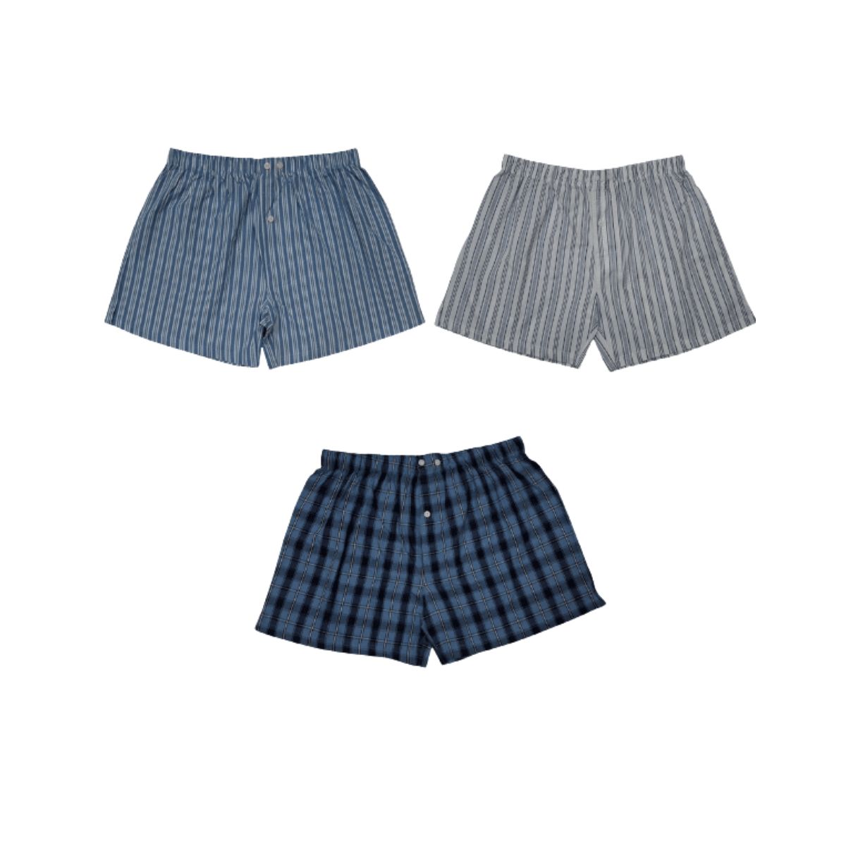 Men's Boxer Shorts | CC-2024 | Cotton Shorts | Pack of 3 pieces.