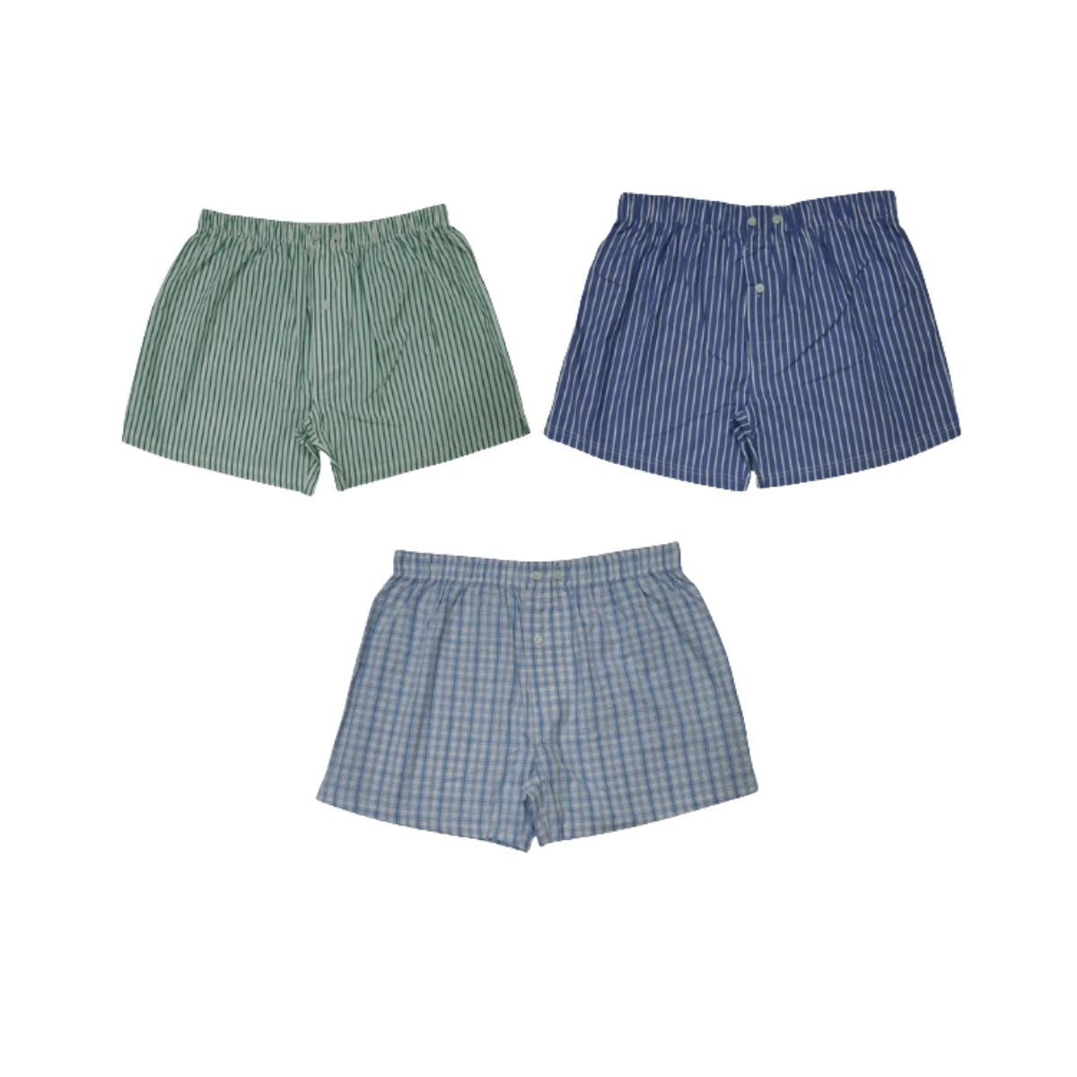 Men's Boxer Shorts | CC-2026 | Cotton Shorts | Pack of 3 pieces.