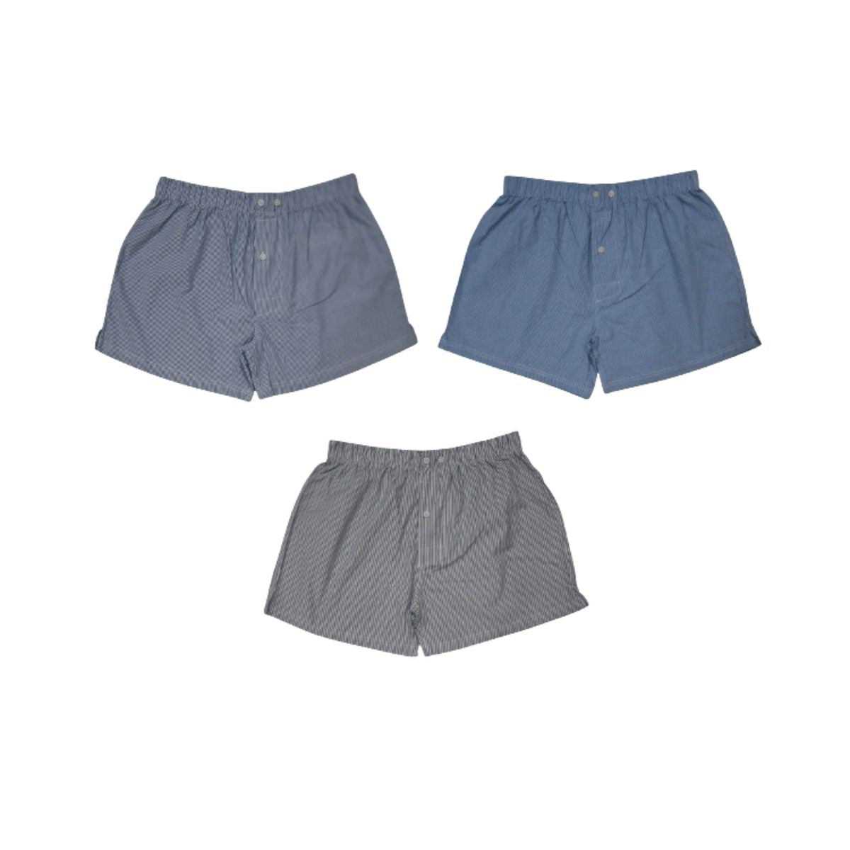 Men's Boxer Shorts | CC-2027 | Cotton Shorts | Pack of 3 pieces.