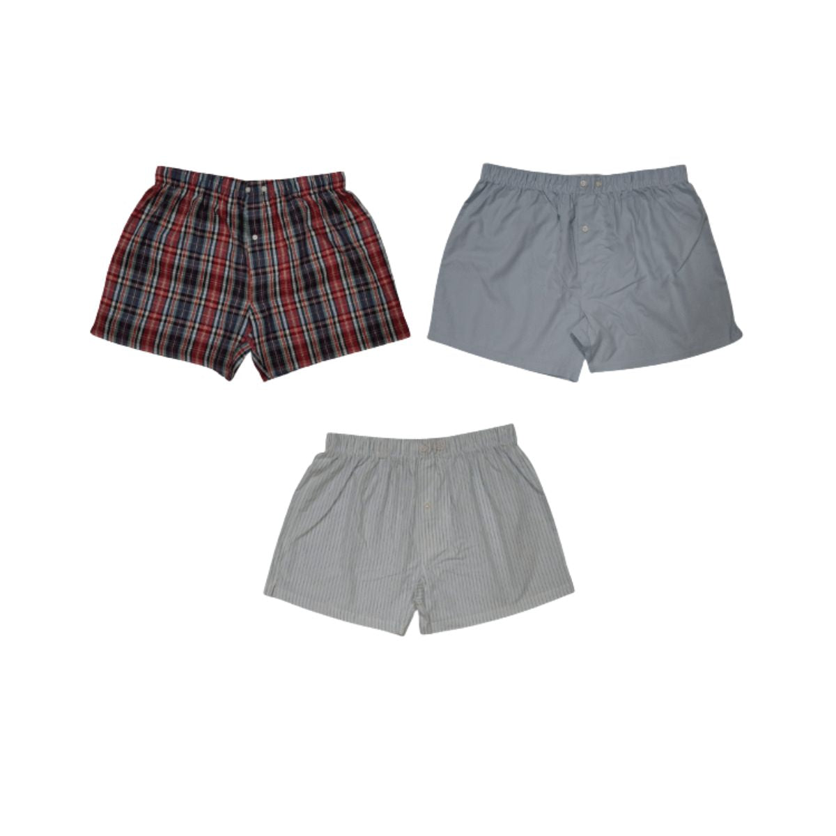Men's Boxer Shorts | CC-2029 | Cotton Shorts | Pack of 3 pieces.