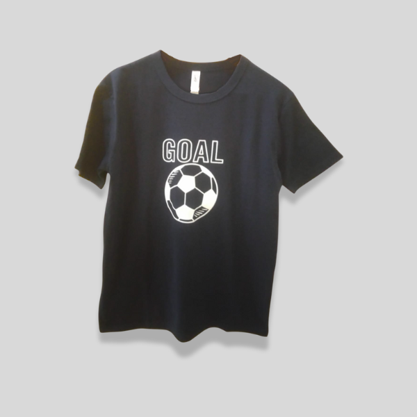 Unisex T-Shirt | AR-1509 | Soccer Football. Nero Black