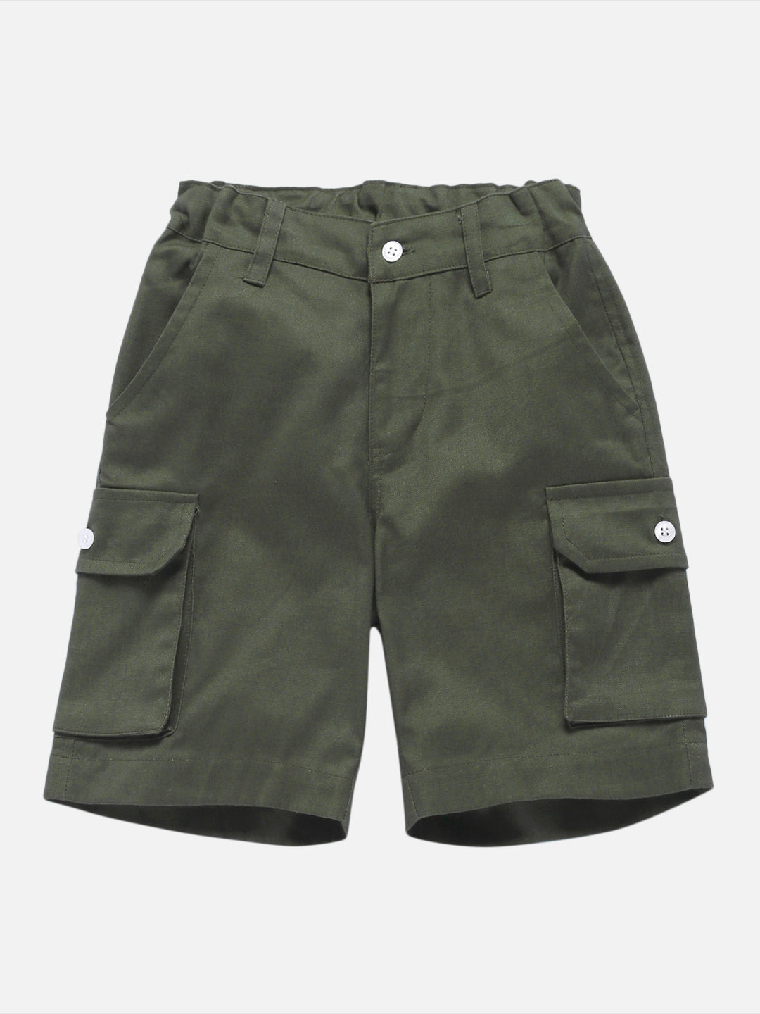 Popsicles Olive Shorts Regular Fit For Boys