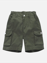 Popsicles Olive Shorts Regular Fit For Boys