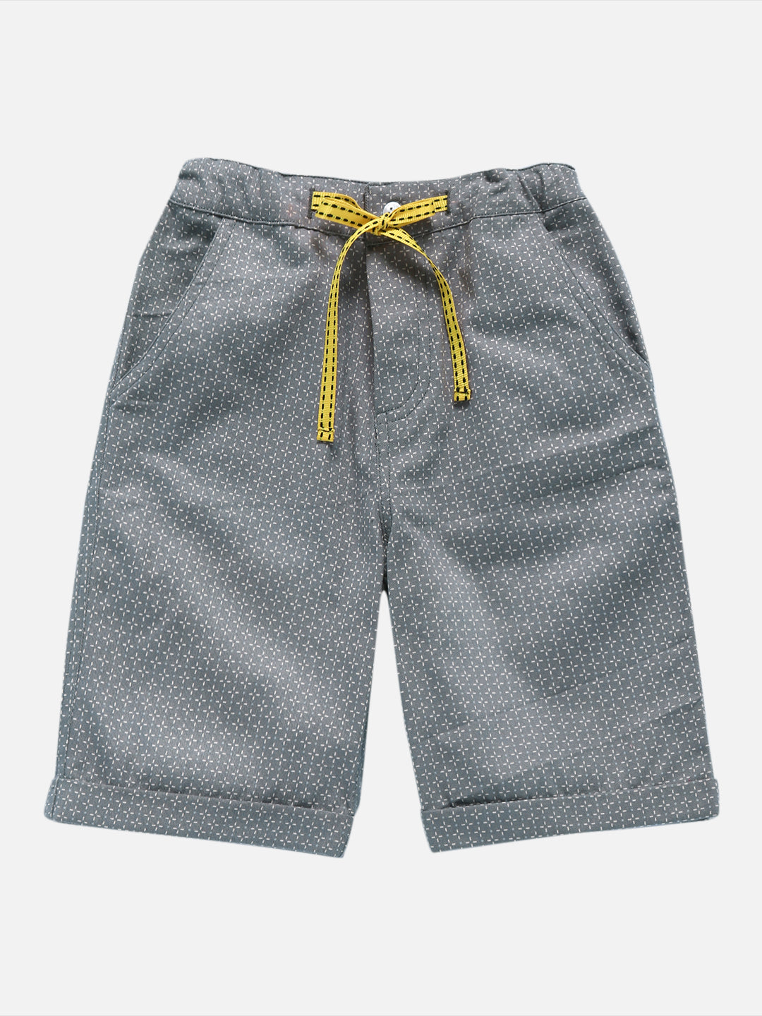 Popsicles Smoked Shorts Regular Fit For Boys – Grey