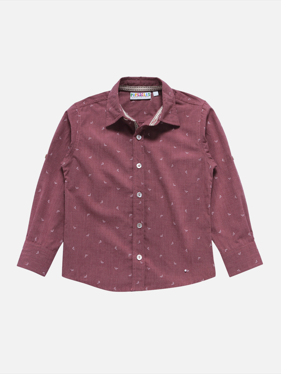Popsicles Mulberry Shirt Regular Fit For Boys | PS-1115