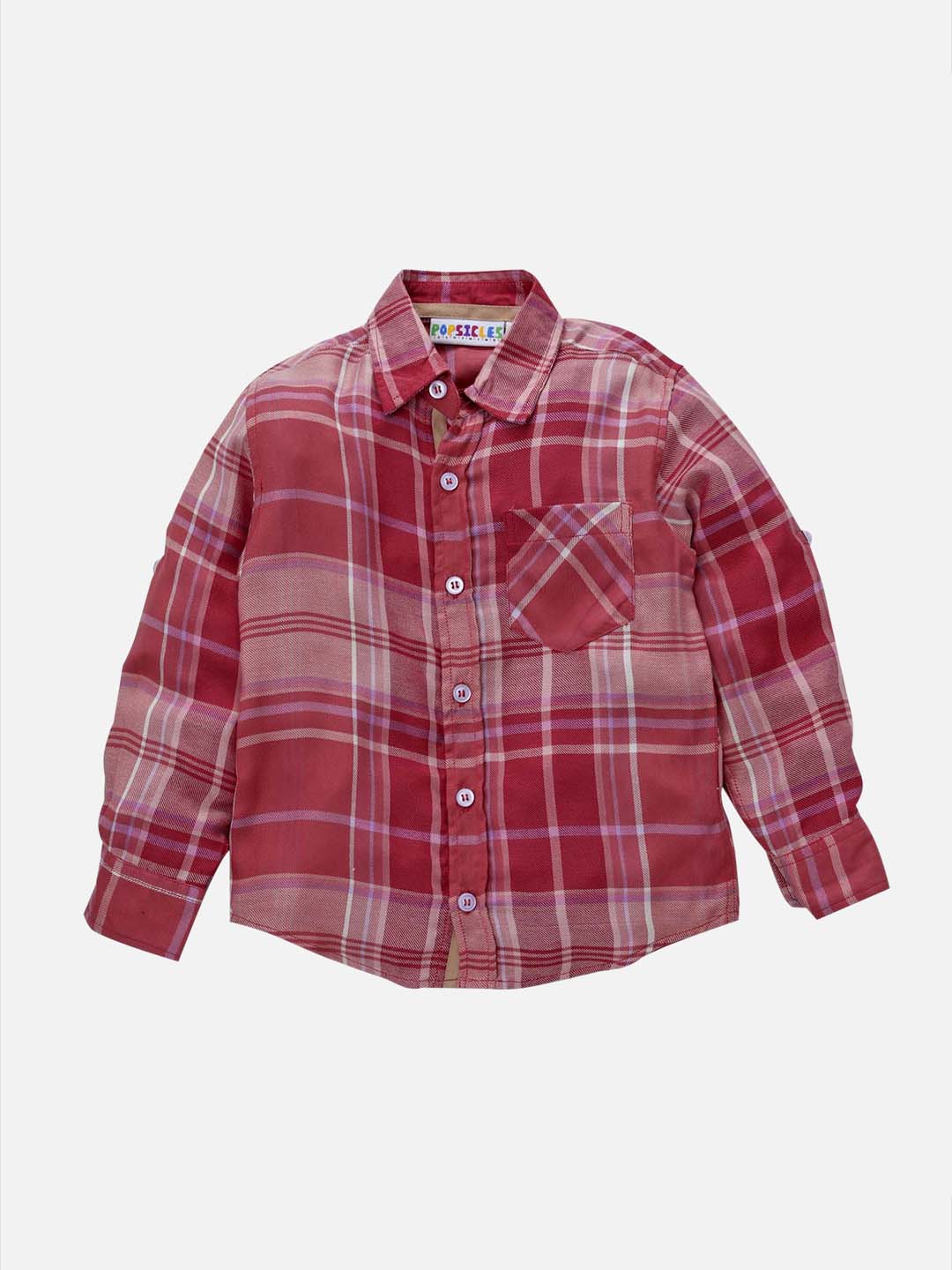 Popsicles Rosewood Shirt Regular Fit For Boys | PS-1117
