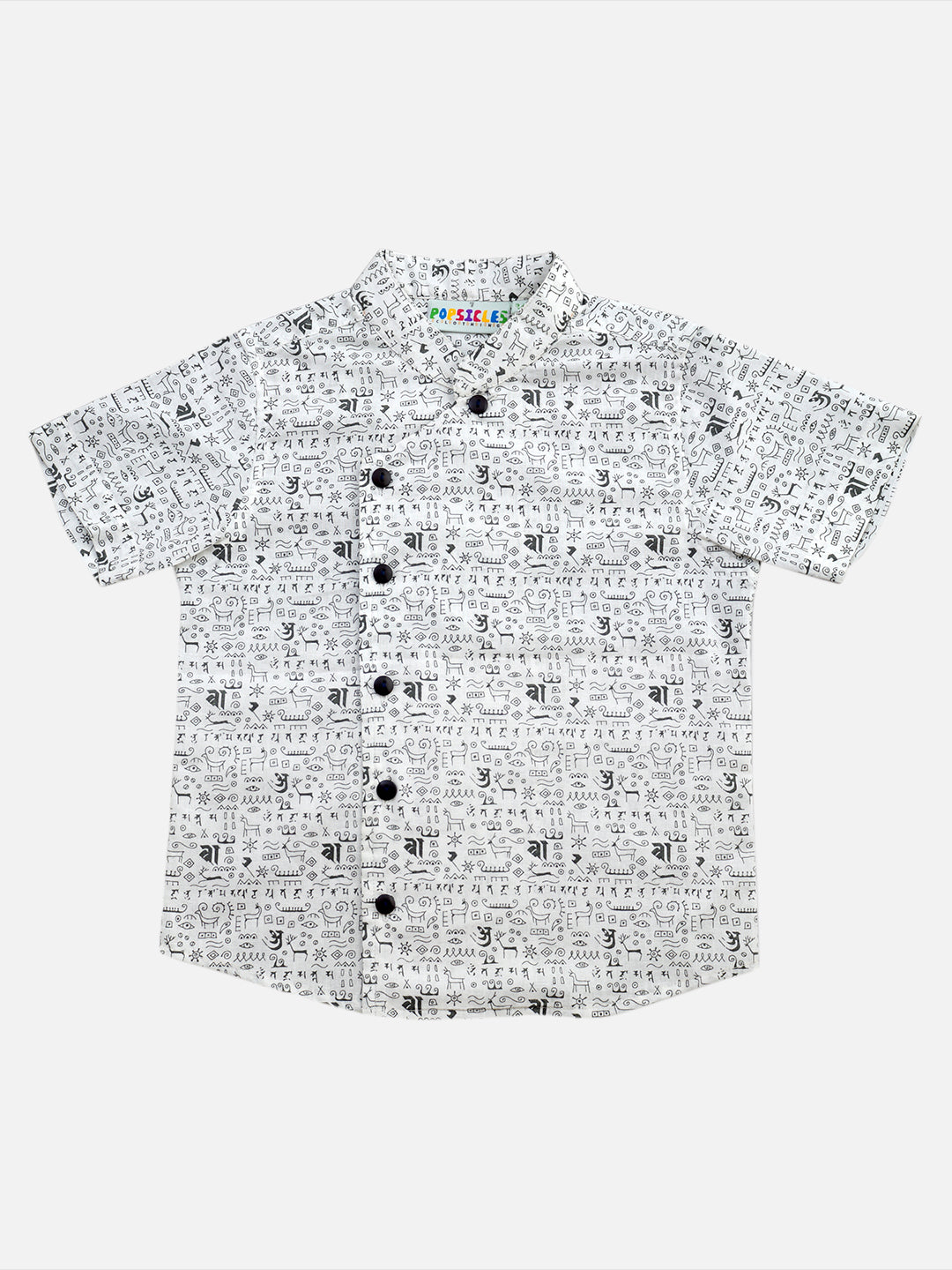 Popsicles Gainsboro Shirt Regular Fit For Boys | PS-1009