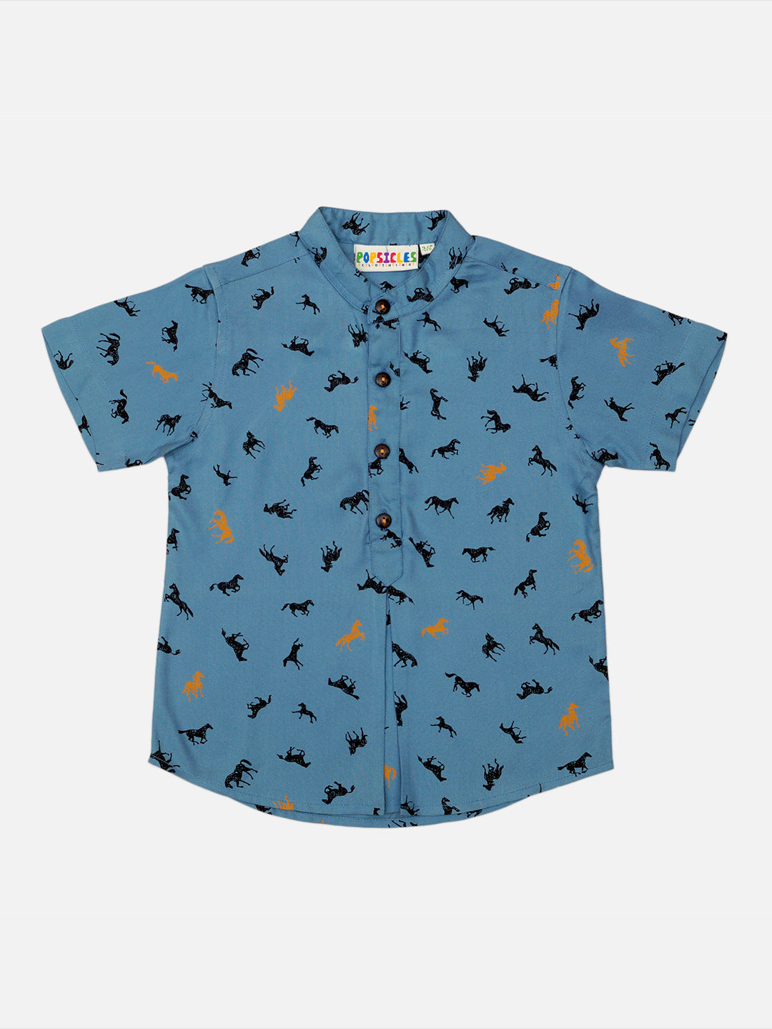 Popsicles Stallion Shirt Regular Fit For Boys | PS-1004