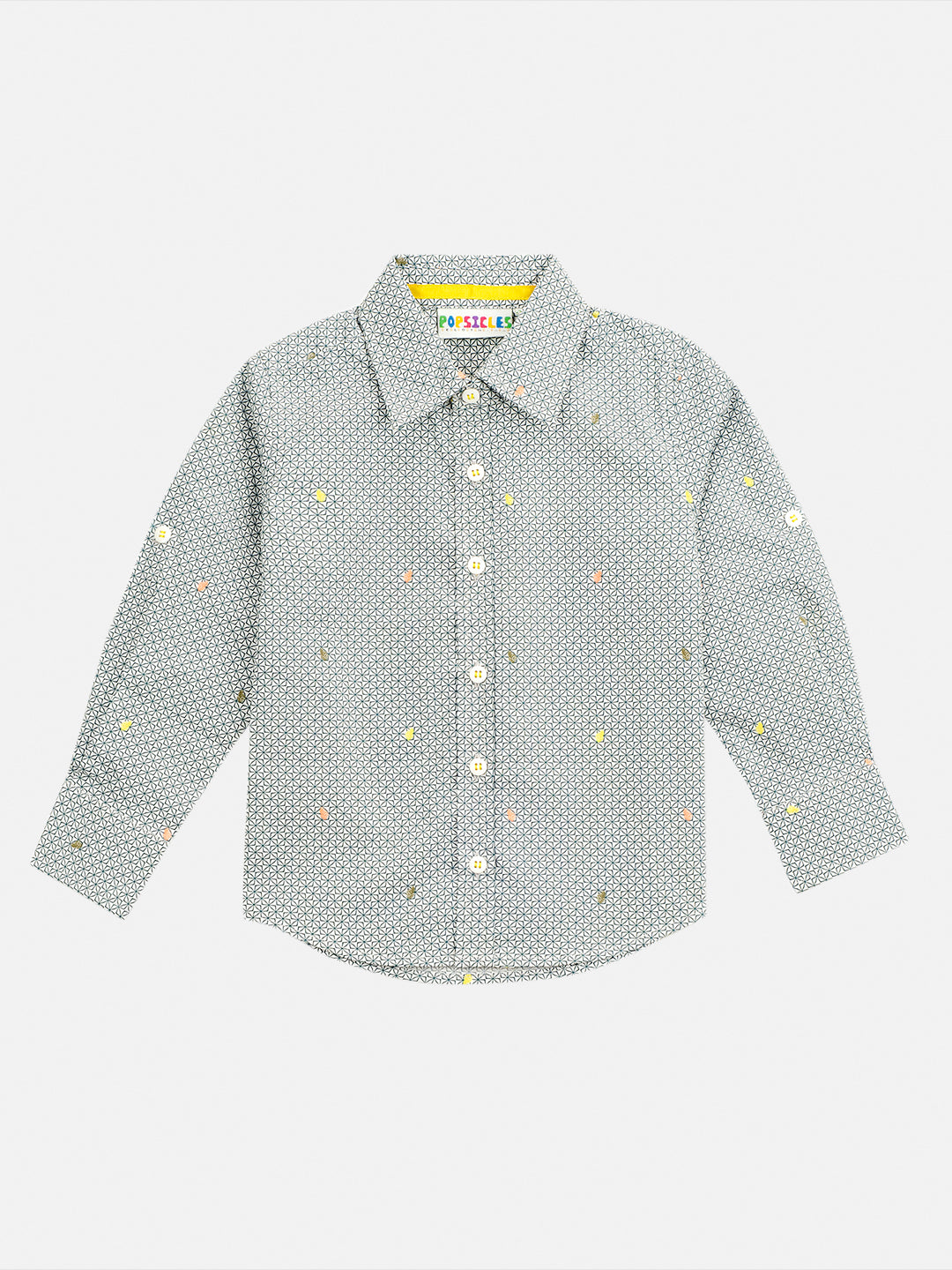 Popsicles Geometric Shirt Regular Fit For Boys | PS - 1110