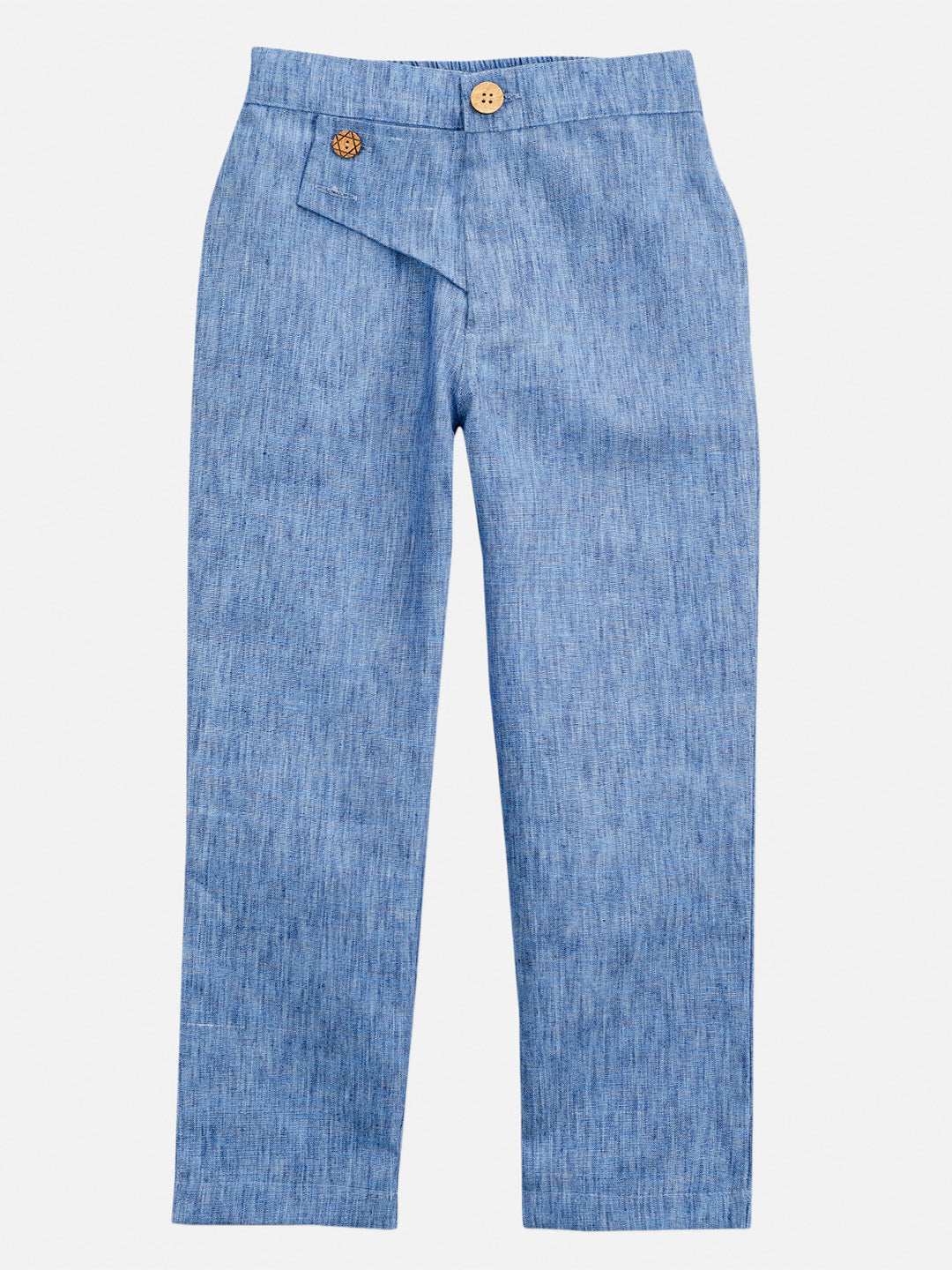 Popsicles Boys Linen Blue Marble Lounge Pants - Blue | PS-1207