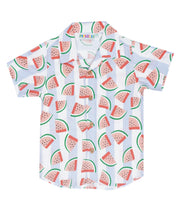 Multicolor Rayon Boys Fruit Print Shirt | PS-1003