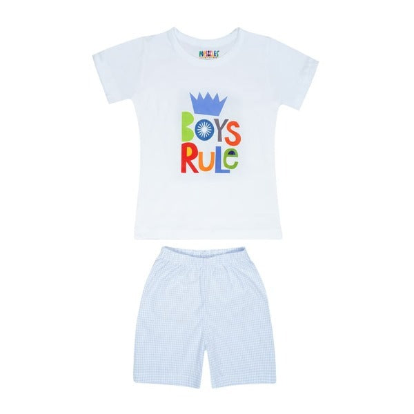 Boy's Set | PS-1305 | 100% Cotton Knitted -  Soft Jersey Fabric