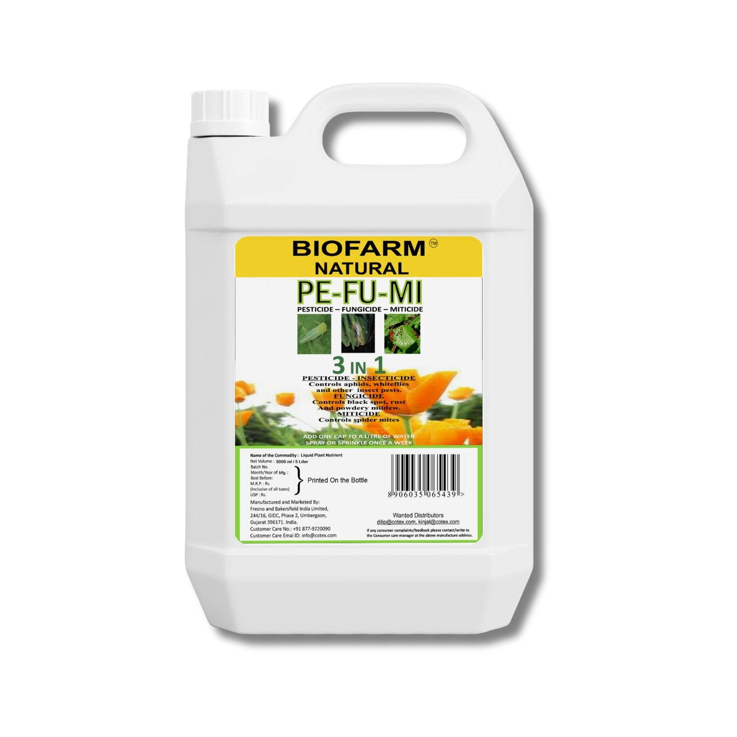 BioFarm PE-FU-MI – Plant Growth Promoter Liquid (5 Litre)