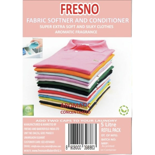 Fresno Fabric Conditioner | Silicon Softener – Superb Fragrance | 5000 ML