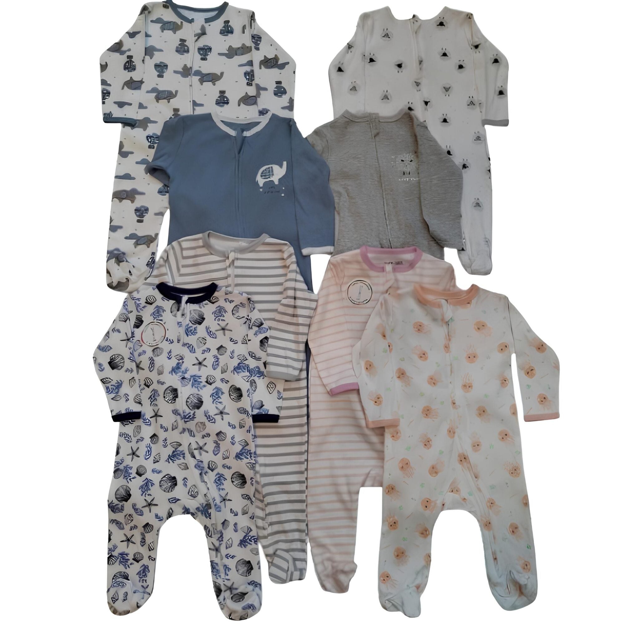 Baby Footie Onesies | AL-3201 | 100% Organic Cotton - Soft Interlock - Oekotex Switzerland Certified