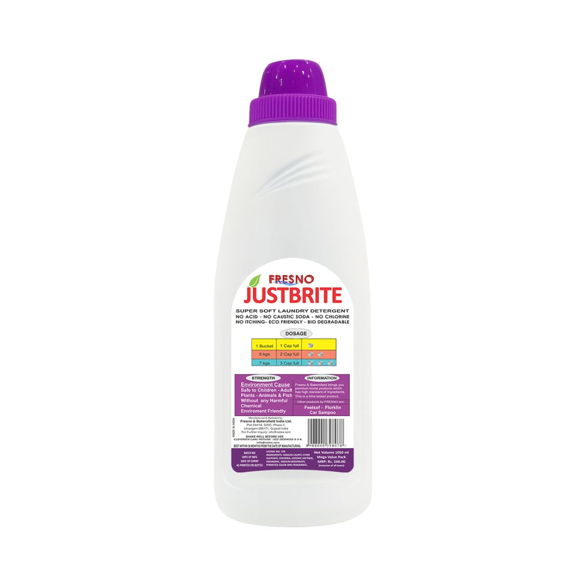 Fresno JustBrite Super Soft Laundry Detergent