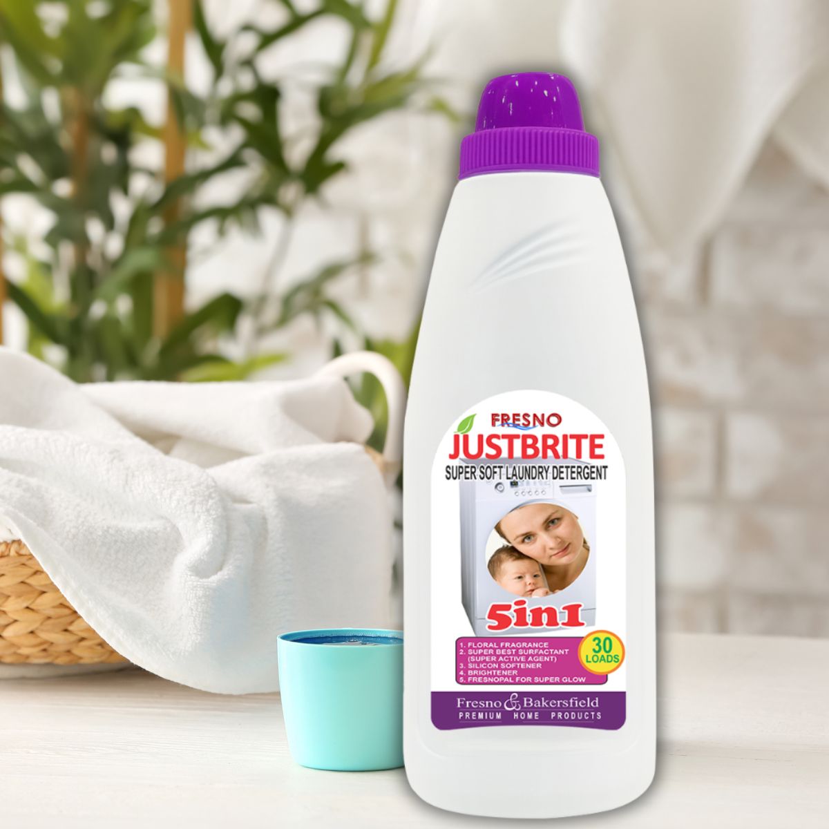 Fresno JustBrite Super Soft Laundry Detergent