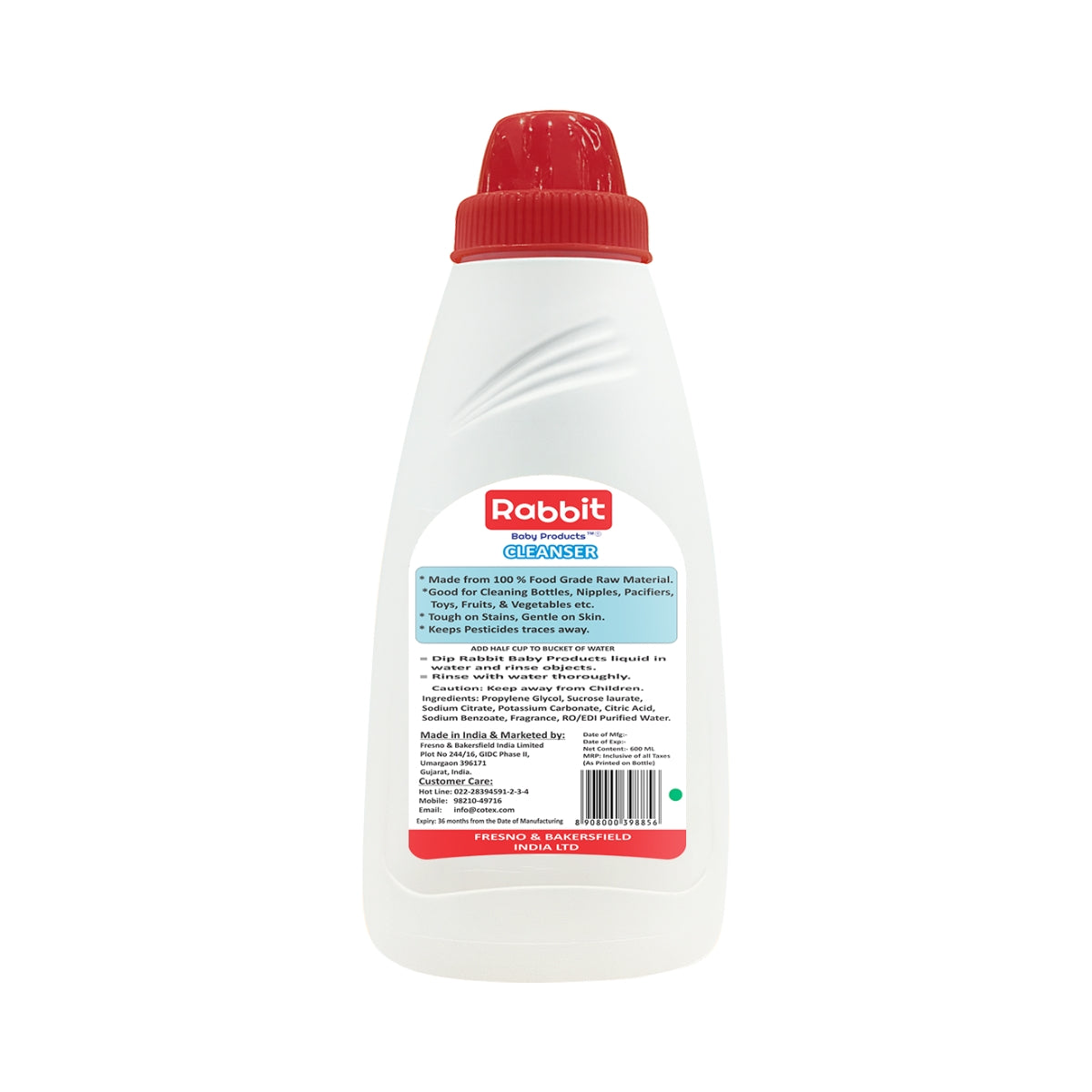 Rabbit Toy & Vegetable Liquid Cleanser